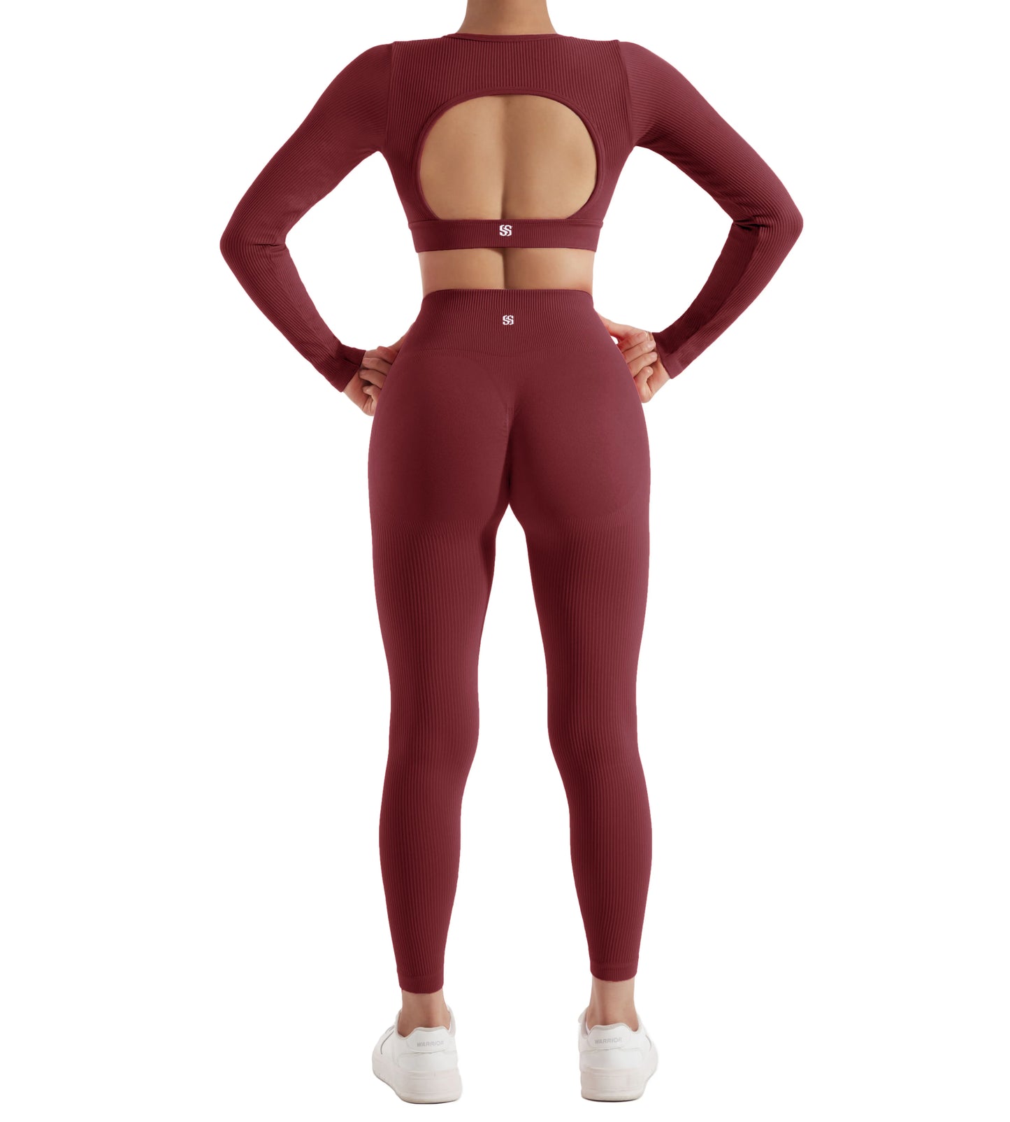 Women's 2PCS Yoga Suit Sports Set Quick-Drying Gym Set Tracksuit Running Workout Long Sleeve Sports Shirt Yoga Set Yoga Clothing