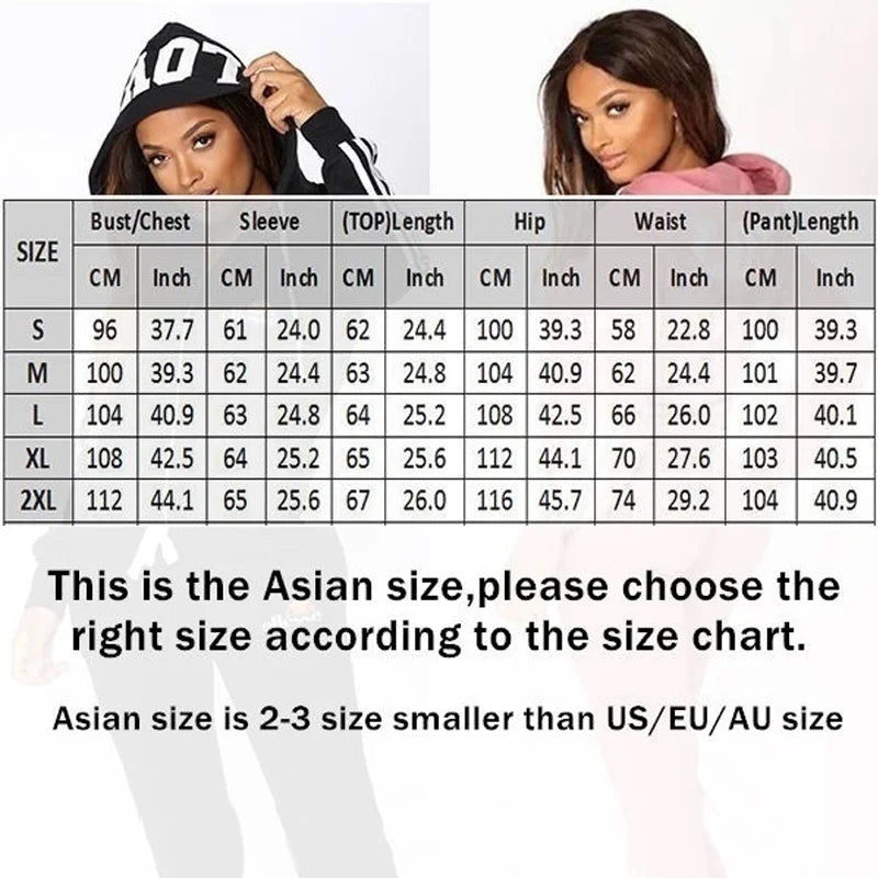 New Trendy Ladies Zipper Jackets and Sweatpants High Quality Women's Casual Sports Hoodie Set