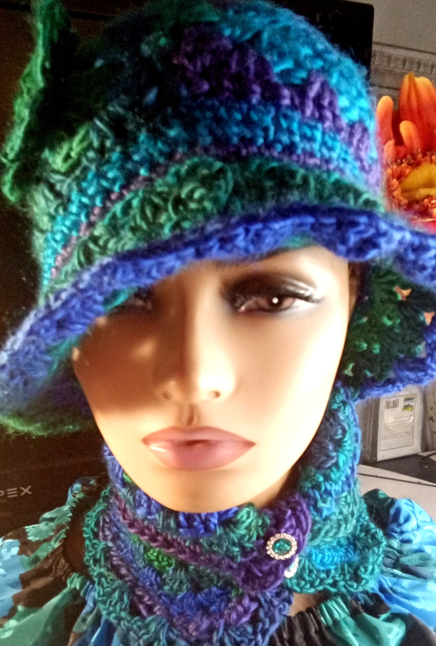Too kute Granny Stitch Hat and Scarves Sets