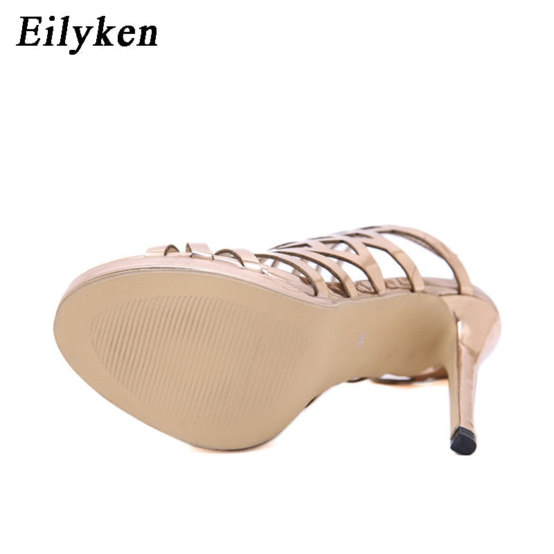 Women New Design Open Toe Thin Heels Sandles