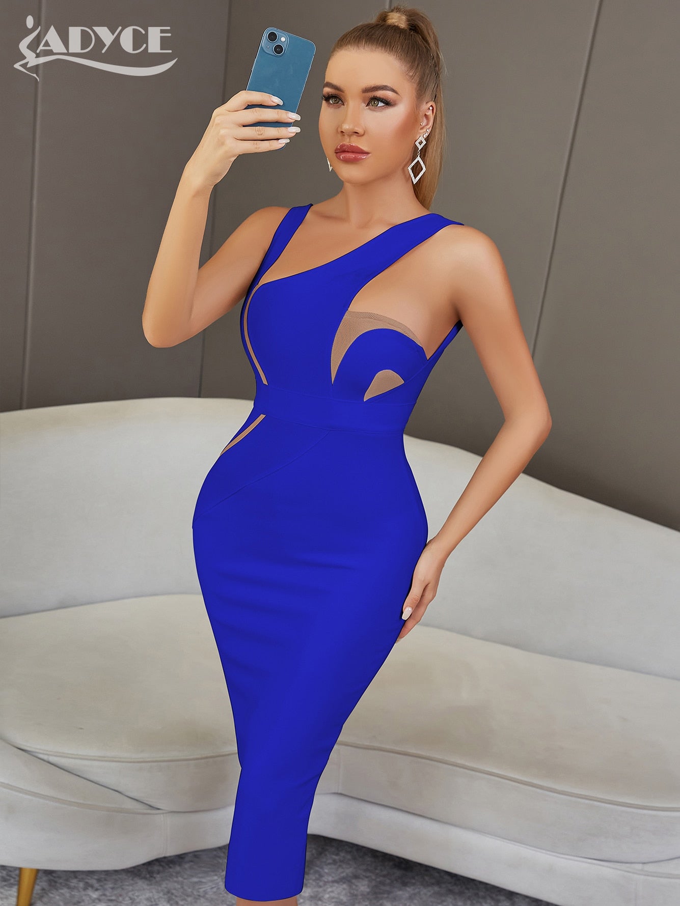 Women Elegant Backless White Evening Dress