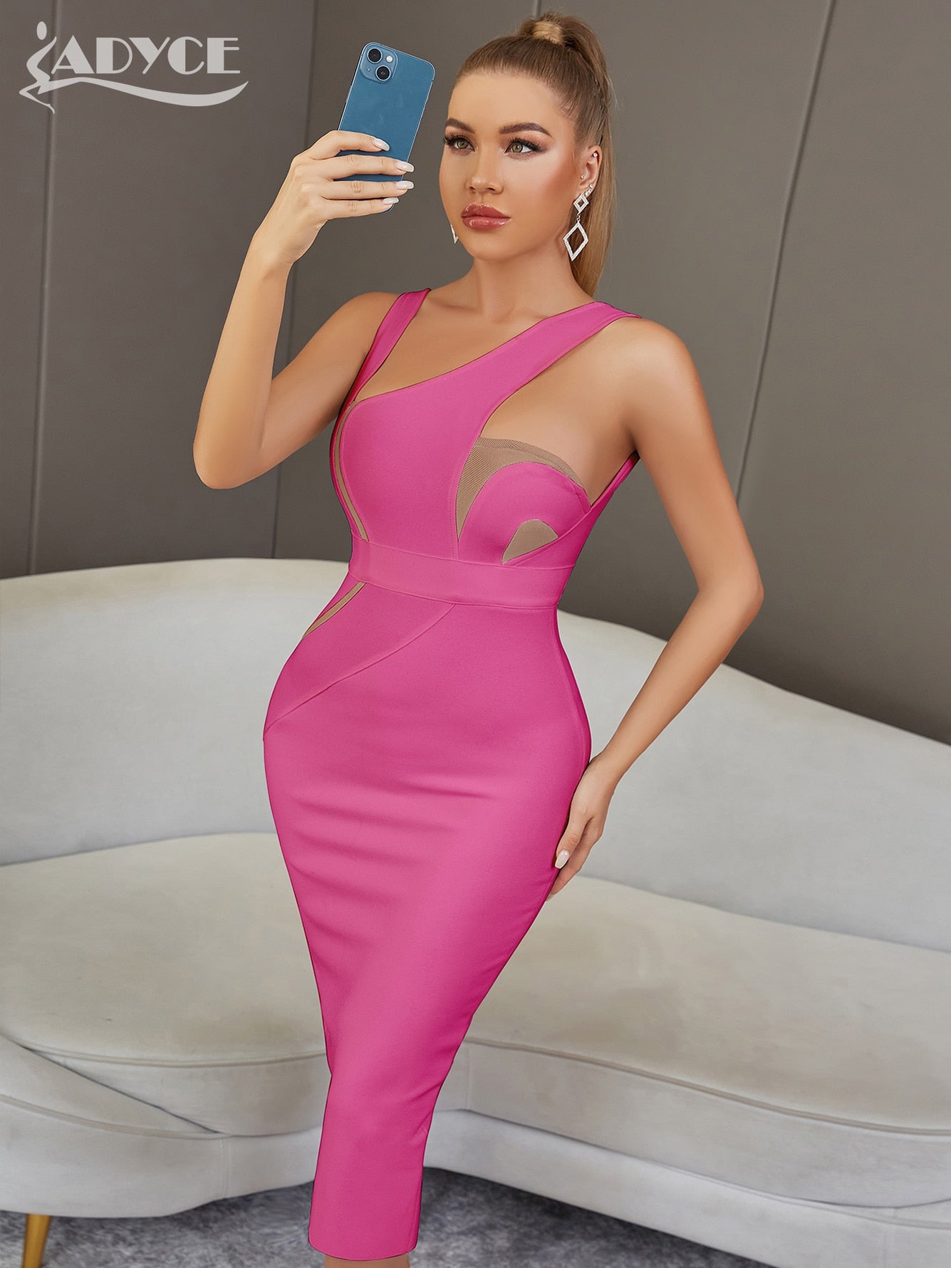 Women Elegant Backless White Evening Dress