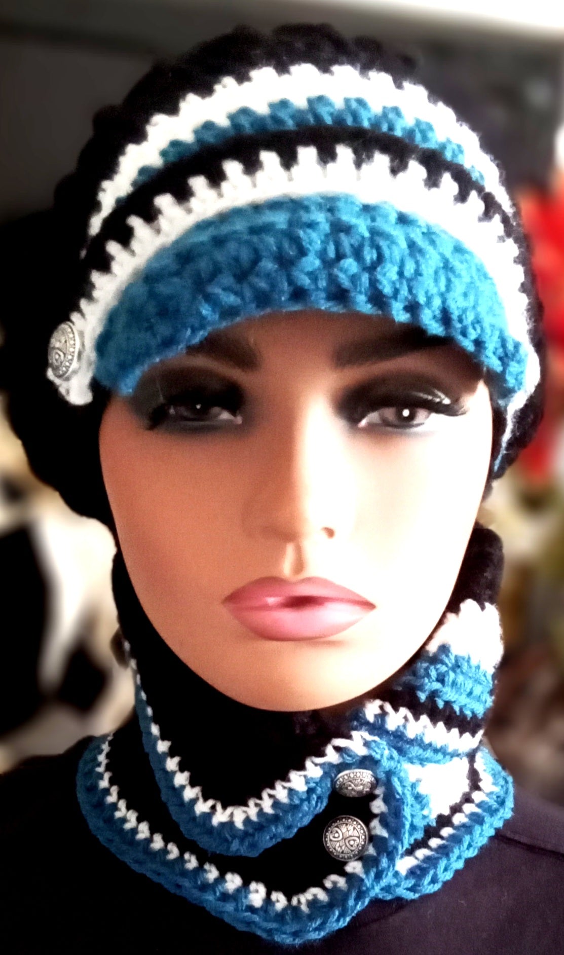 Too Kute Crochet New Crochet Sloughy Hat and Scarves Sets