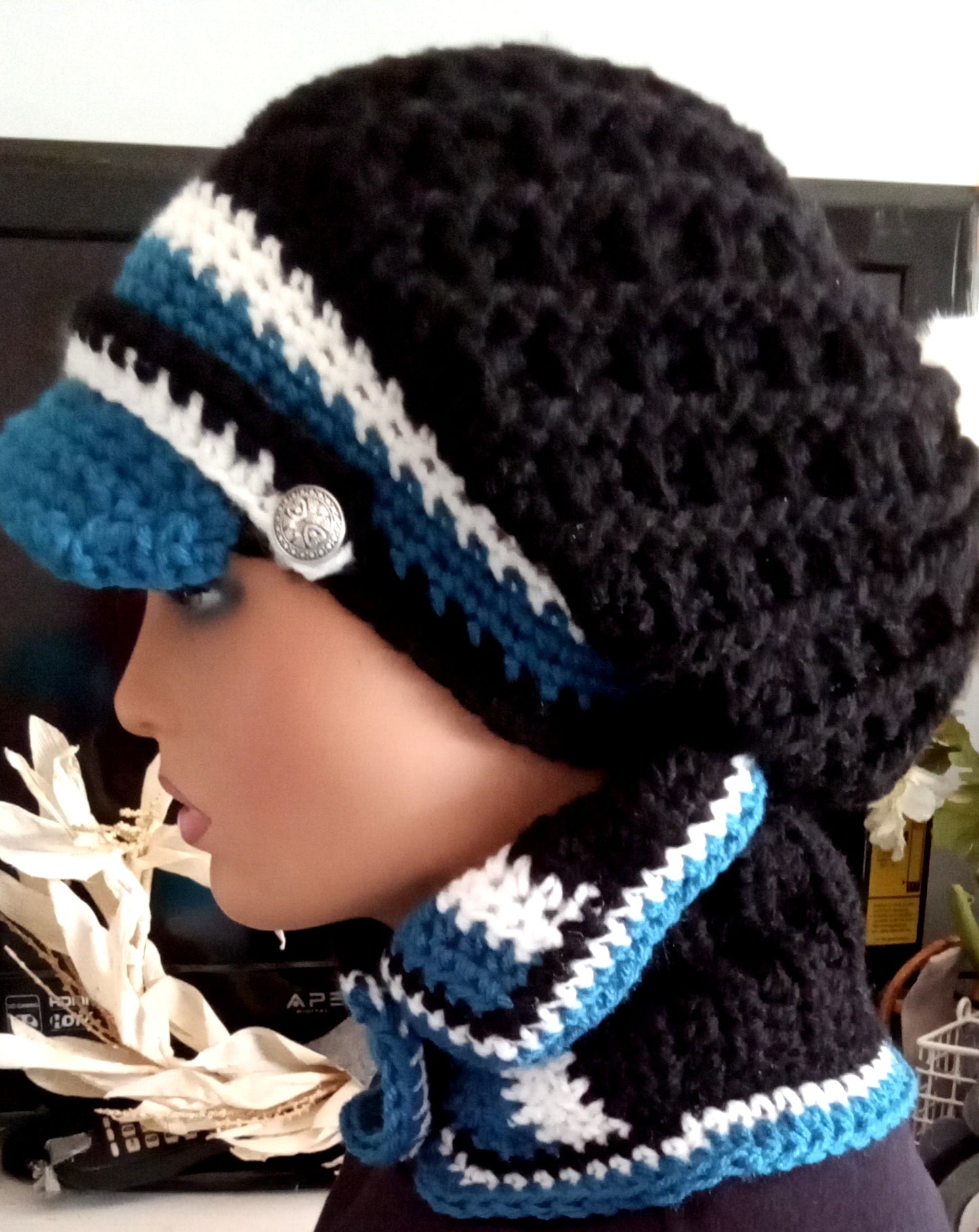 Too Kute Crochet New Crochet Sloughy Hat and Scarves Sets