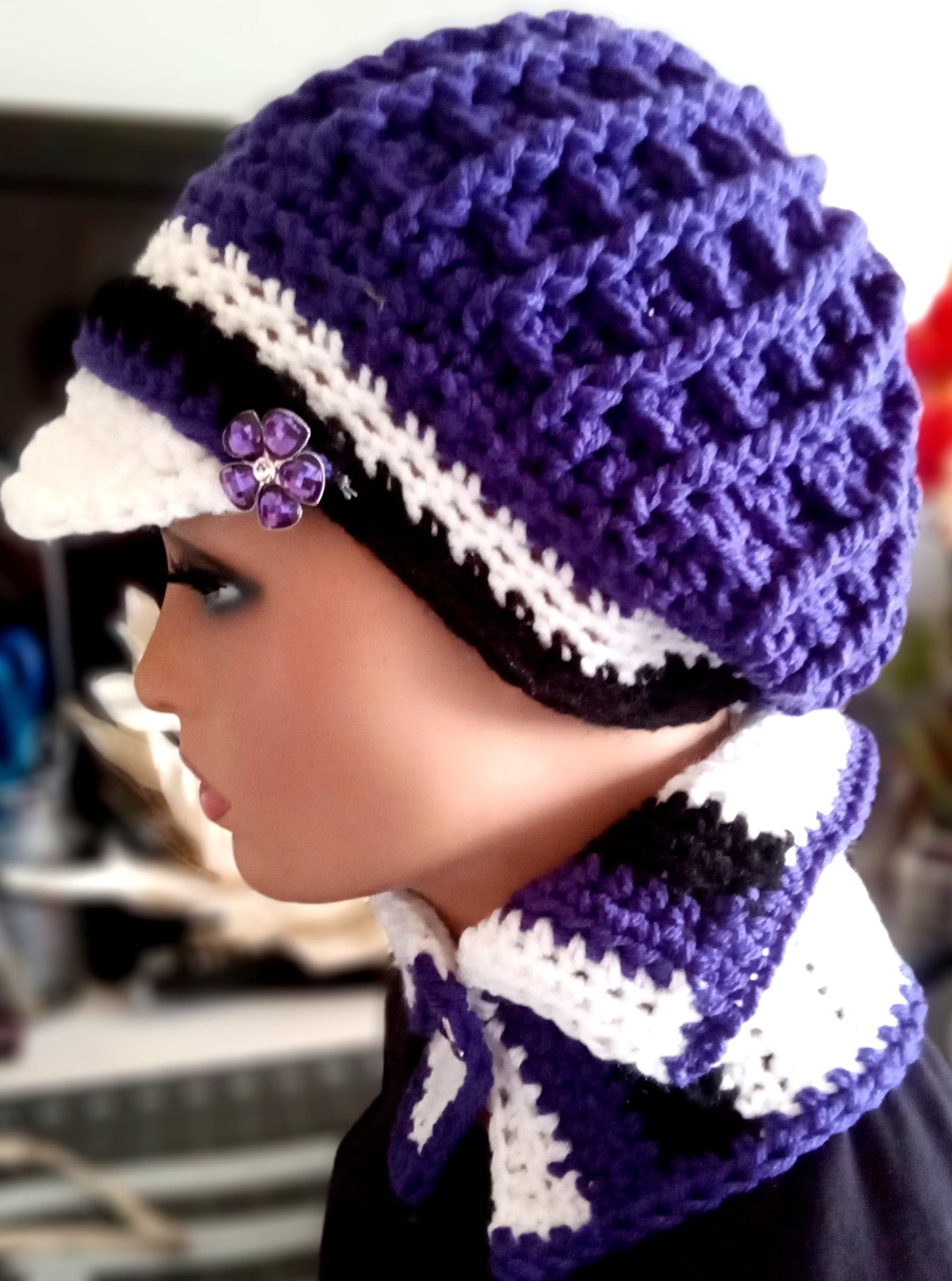 Too Kute Crochet New Crochet Sloughy Hat and Scarves Sets