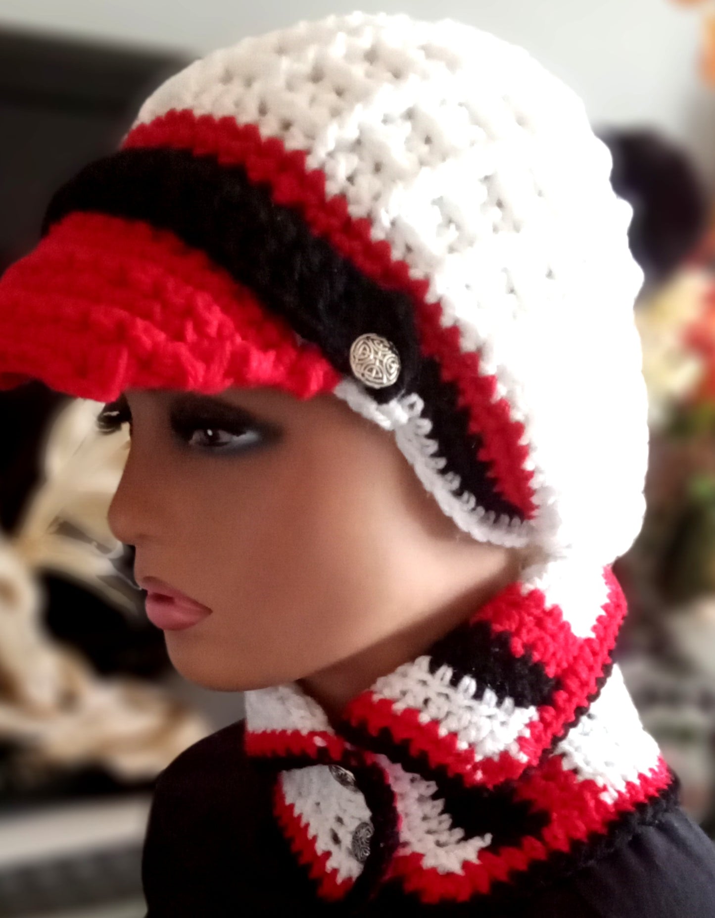 Too Kute Crochet New Crochet Sloughy Hat and Scarves Sets