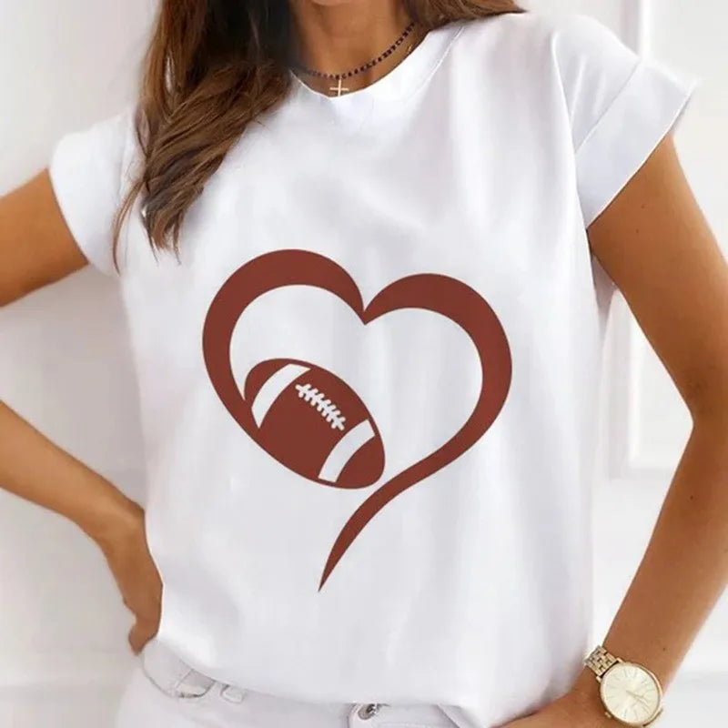 Women's Vintage Graphic Beautiful Style Printed T Shirts Loose Tops White Modal Short Sleeve Tees