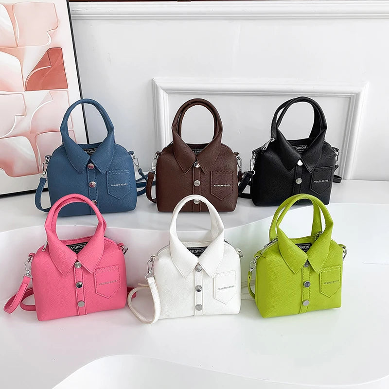 Women PU Square Compact Shoulder and Crossbody Bags Zipper Unique Design High Quality Handbags Style Bolso