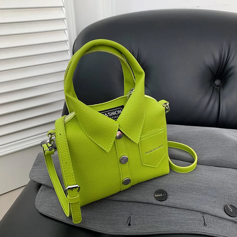 Women PU Square Compact Shoulder and Crossbody Bags Zipper Unique Design High Quality Handbags Style Bolso