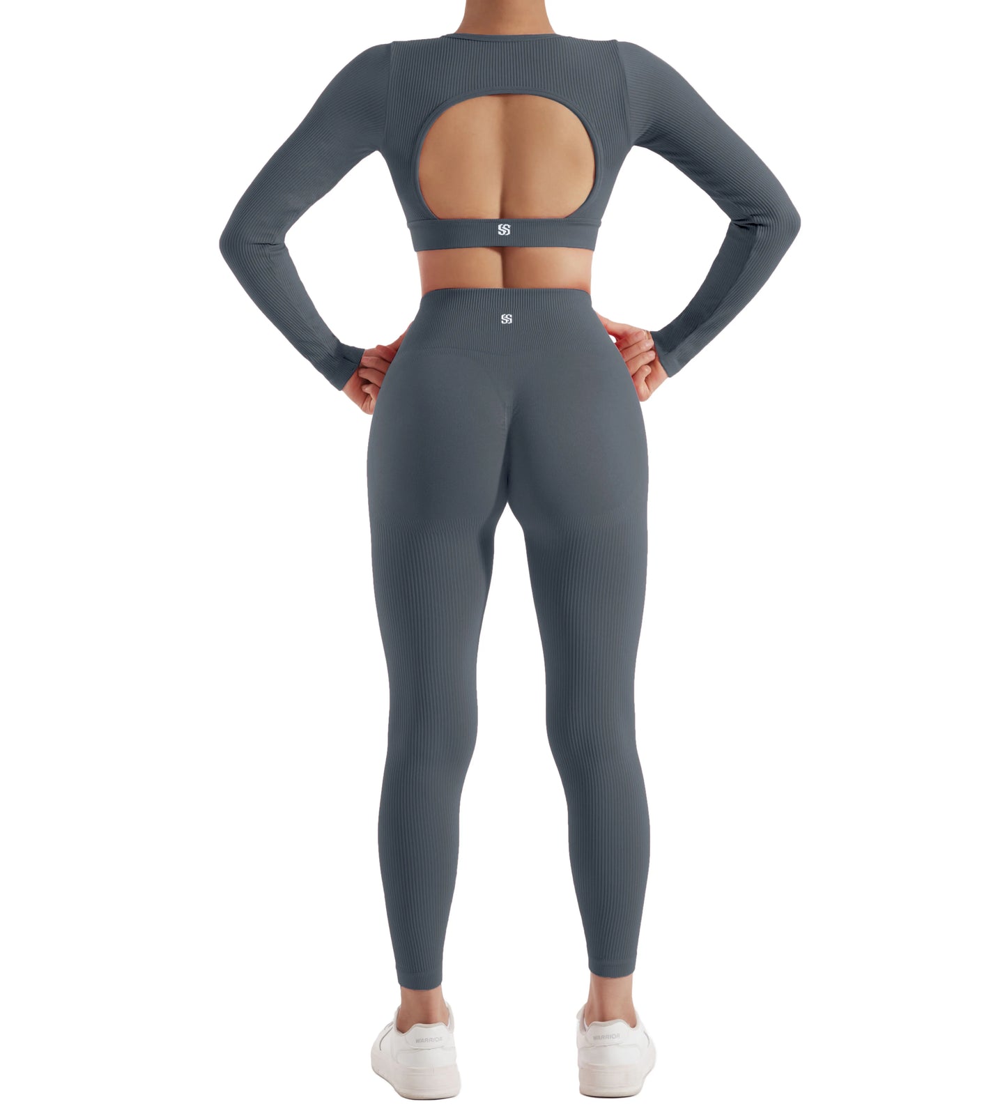 Women's 2PCS Yoga Suit Sports Set Quick-Drying Gym Set Tracksuit Running Workout Long Sleeve Sports Shirt Yoga Set Yoga Clothing