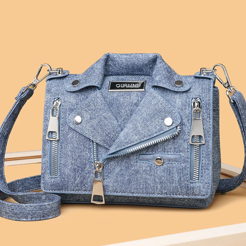Ladies New Luxury Denim Cotton Designer Handbag Purses High Quality Shoulder Bag Brand Women Sac Female Crossbody Bags