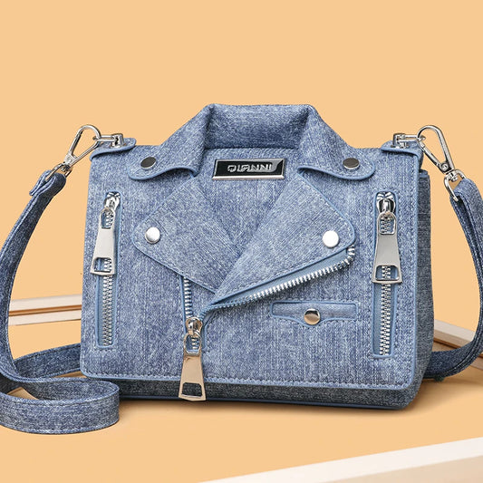 Ladies New Luxury Denim Cotton Designer Handbag Purses High Quality Shoulder Bag Brand Women Sac Female Crossbody Bags
