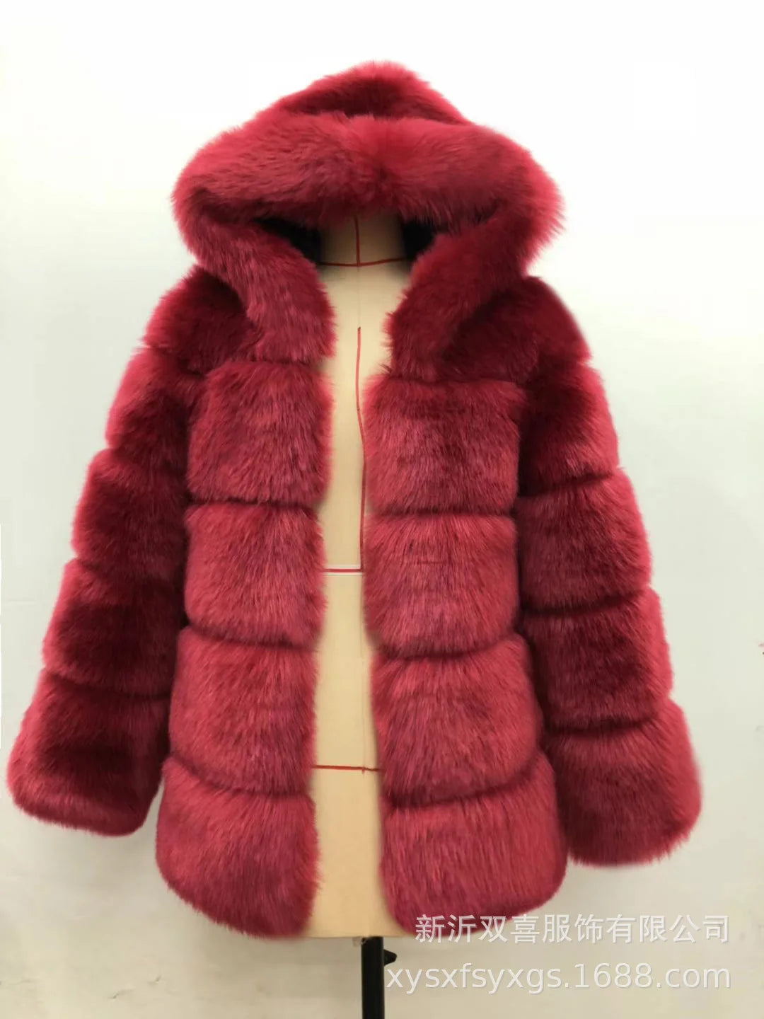 Luxury Women's Winter Faux Fur Coats Fluffy Hair Multicolor Thick Lady's Jacket Stylish Warm Artificial Fur Outwear