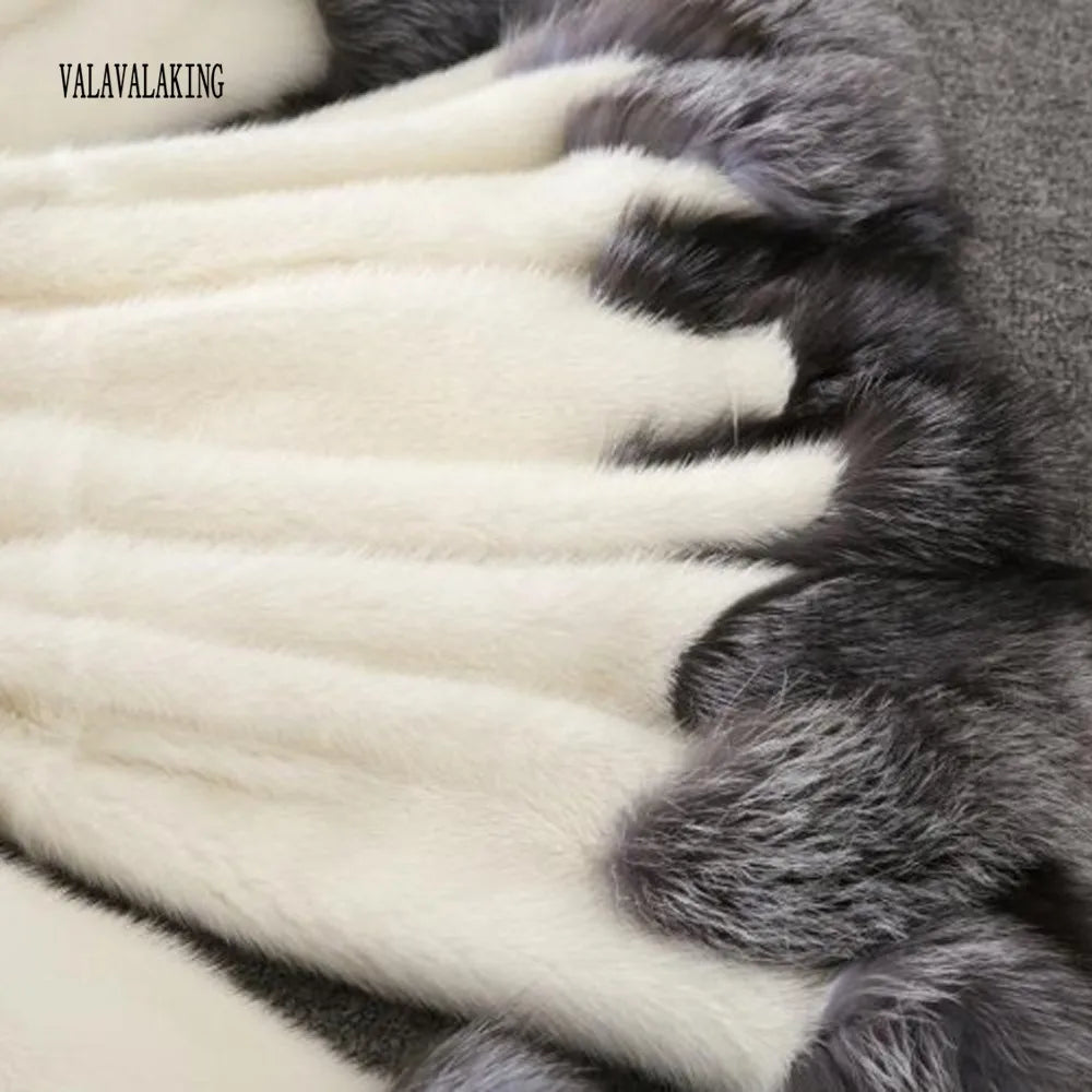 2025 Women's Winter Plus Size Thick Furry Faux Fur Coat Female Hooded Long Sleeve Plush Jacket Lady Fake Fur Warm Fluffy Cardigan
