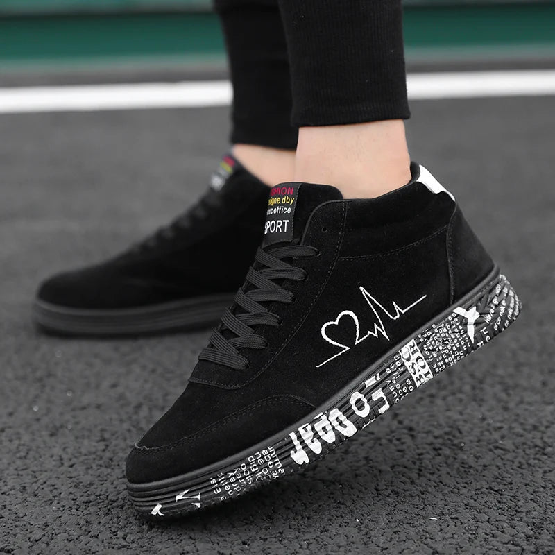 Women Red High Top Sneakers Shoes Spring Canvas Running Casual Sport Shoes