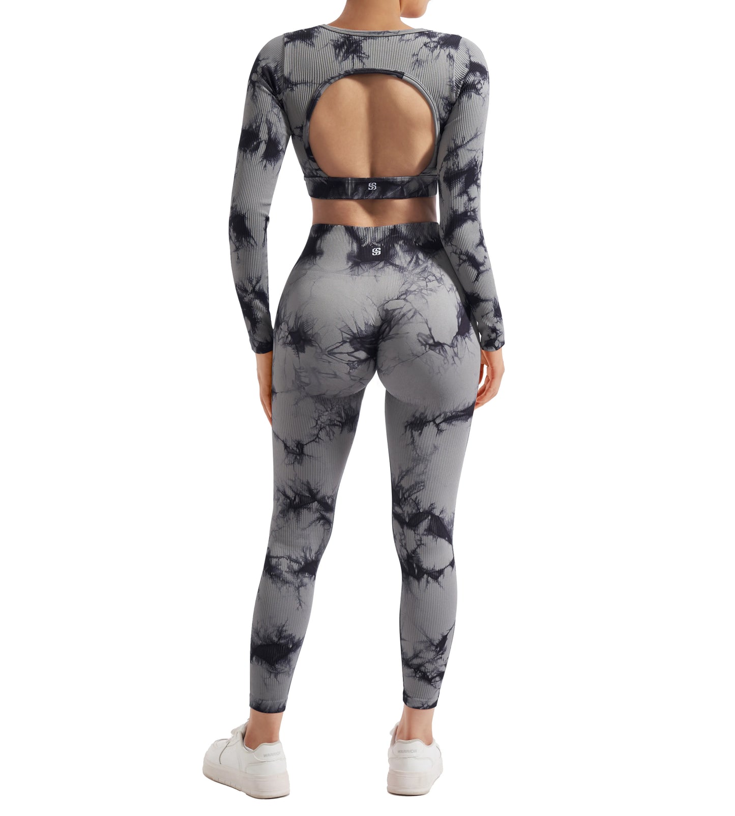 Women's 2PCS Yoga Suit Sports Set Quick-Drying Gym Set Tracksuit Running Workout Long Sleeve Sports Shirt Yoga Set Yoga Clothing