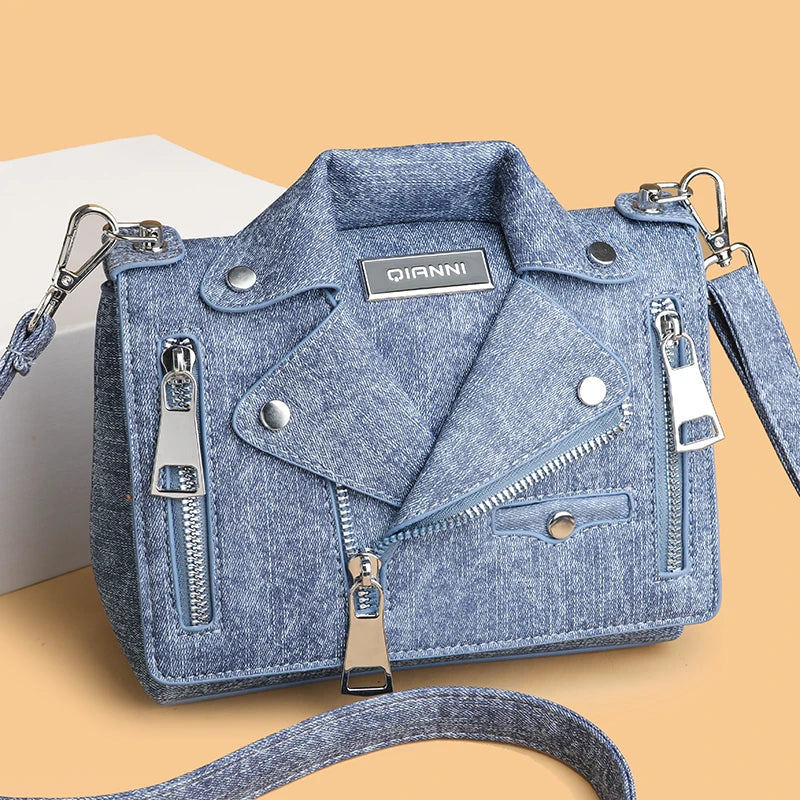 Ladies New Luxury Denim Cotton Designer Handbag Purses High Quality Shoulder Bag Brand Women Sac Female Crossbody Bags