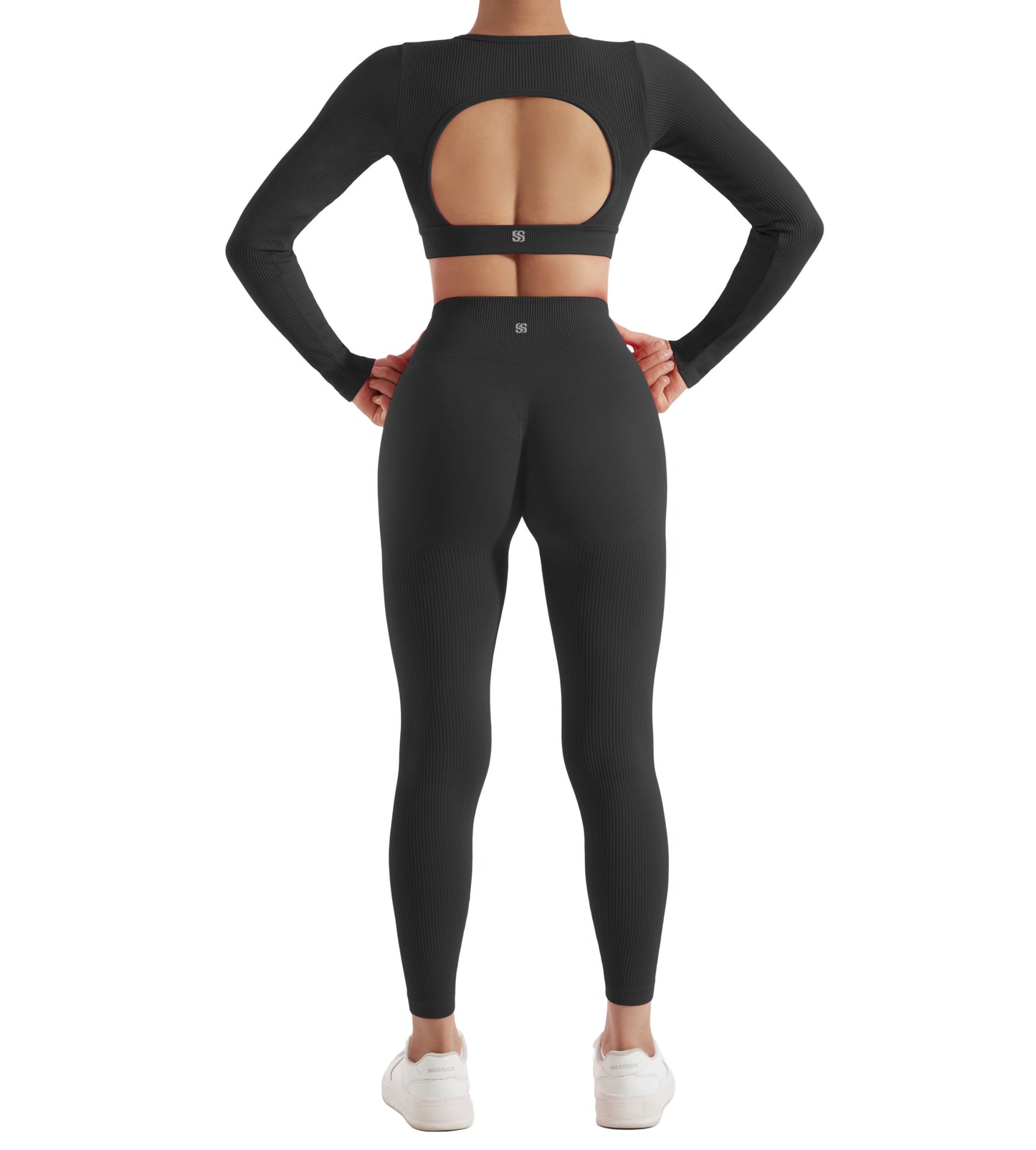 Women's 2PCS Yoga Suit Sports Set Quick-Drying Gym Set Tracksuit Running Workout Long Sleeve Sports Shirt Yoga Set Yoga Clothing