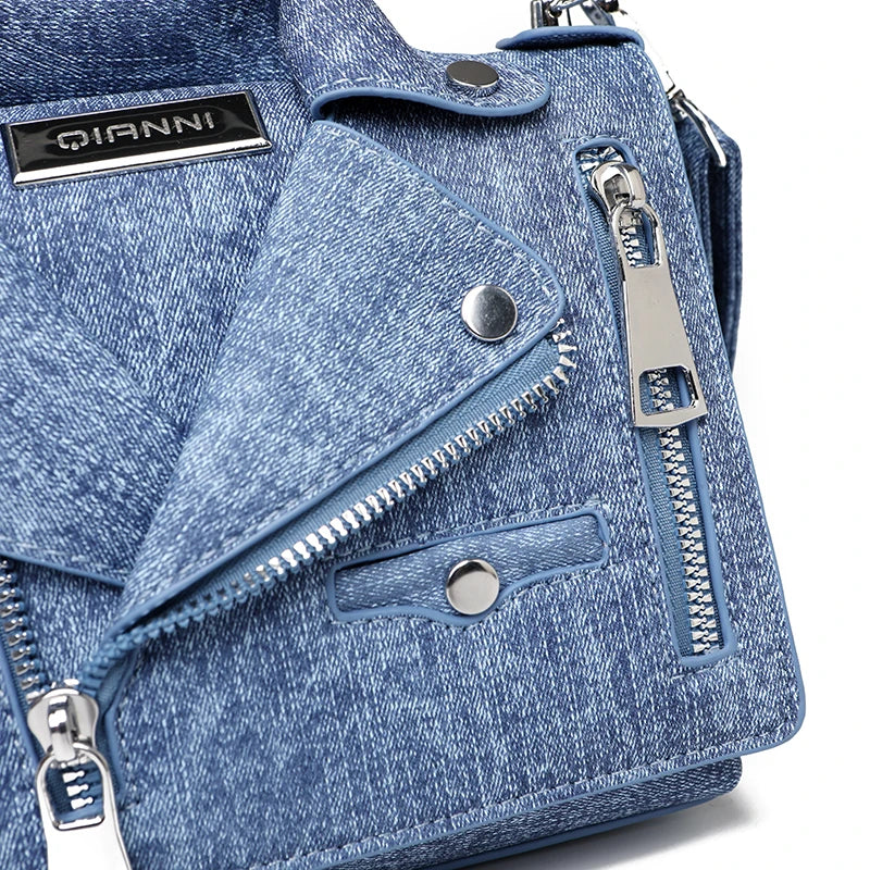 Ladies New Luxury Denim Cotton Designer Handbag Purses High Quality Shoulder Bag Brand Women Sac Female Crossbody Bags