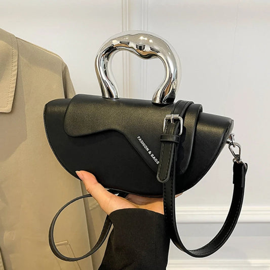 Women's Fashion Sewing Solid Thread Soft Shoulder Bags 2025 High Quality Bags Hasp Interior Compartment Pu Women's Handbag