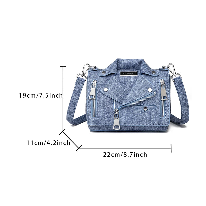 Ladies New Luxury Denim Cotton Designer Handbag Purses High Quality Shoulder Bag Brand Women Sac Female Crossbody Bags