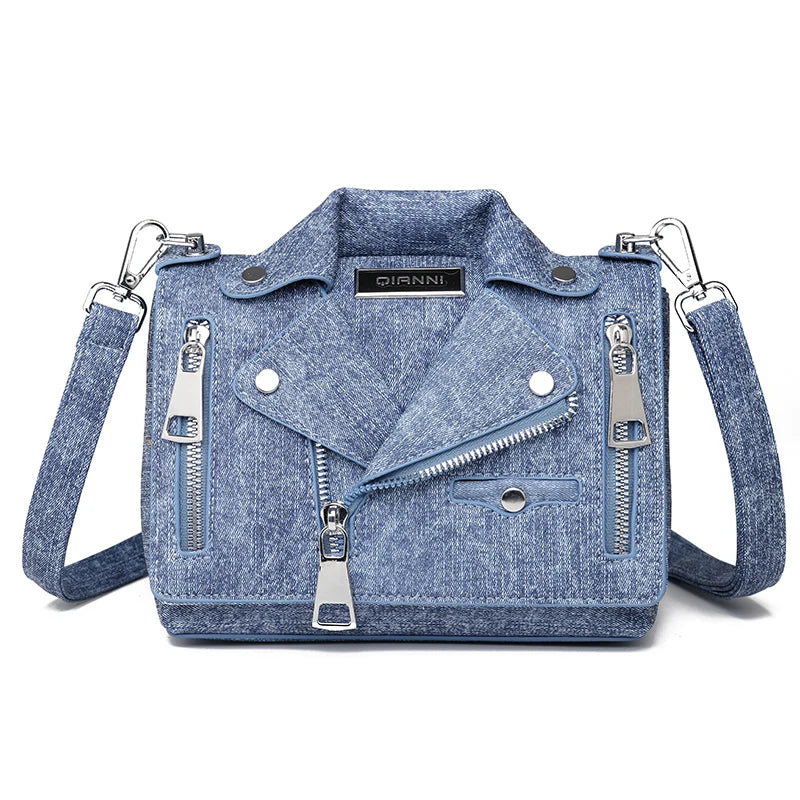Ladies New Luxury Denim Cotton Designer Handbag Purses High Quality Shoulder Bag Brand Women Sac Female Crossbody Bags