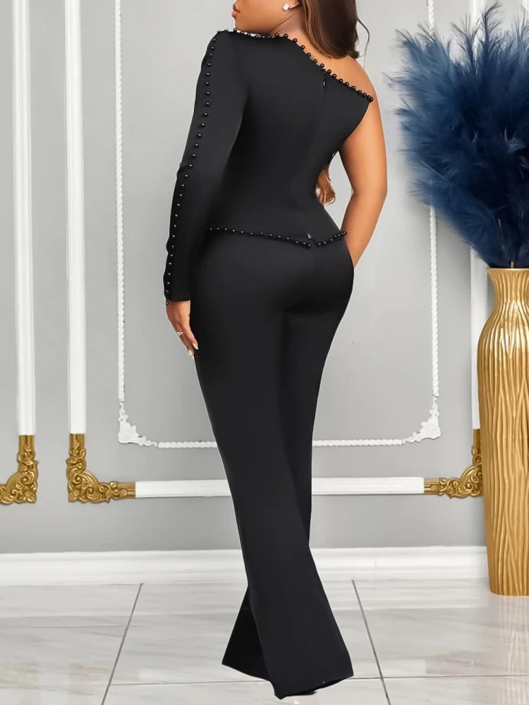 New Arrival Business Attire Women 2- Piece Top Pants Suits Outfits