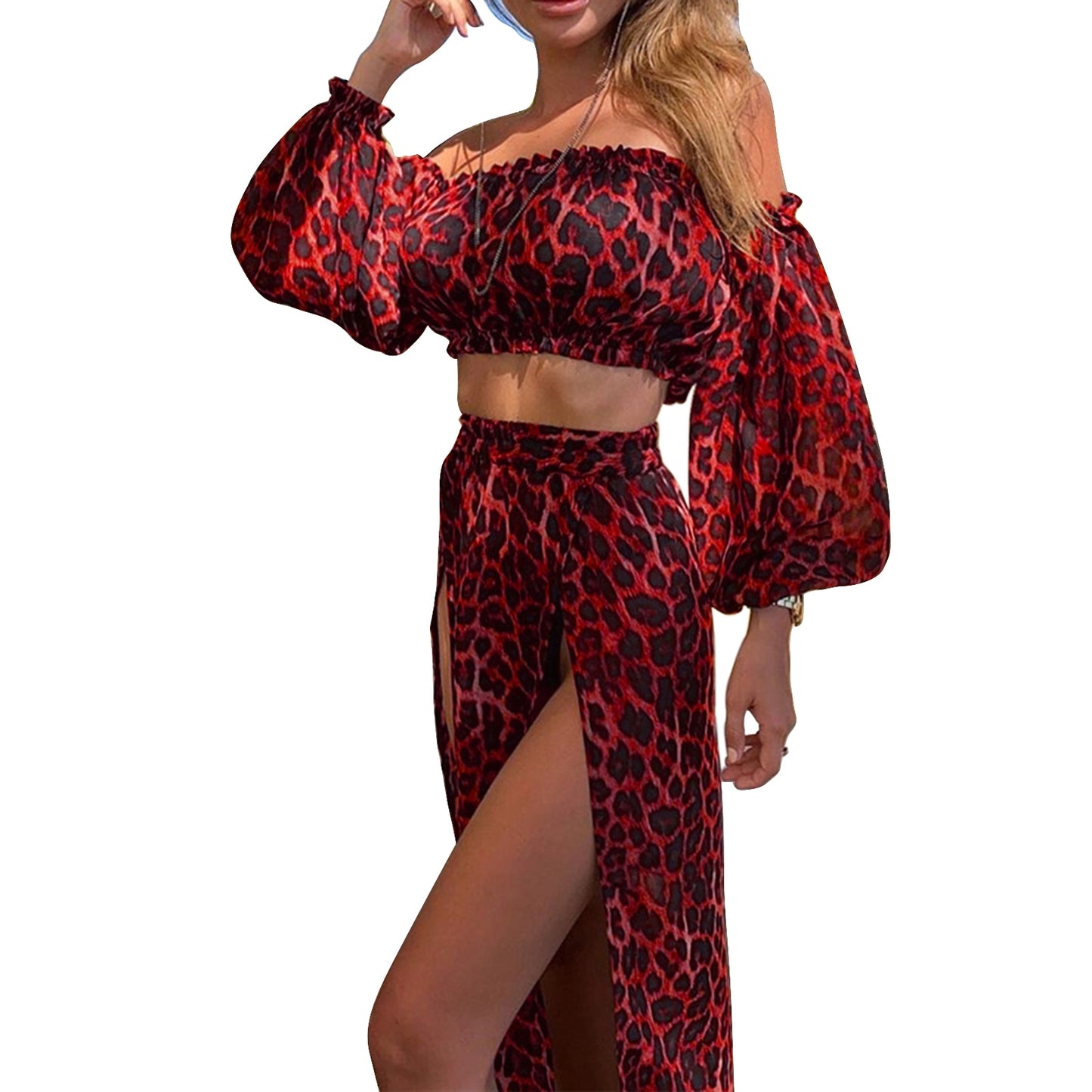 Women Off Shoulder Clothing Set