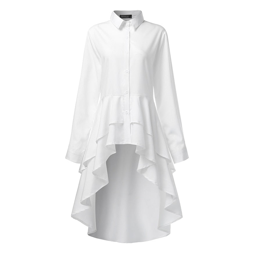 Women Elegant Fashion Ruffles Shirt