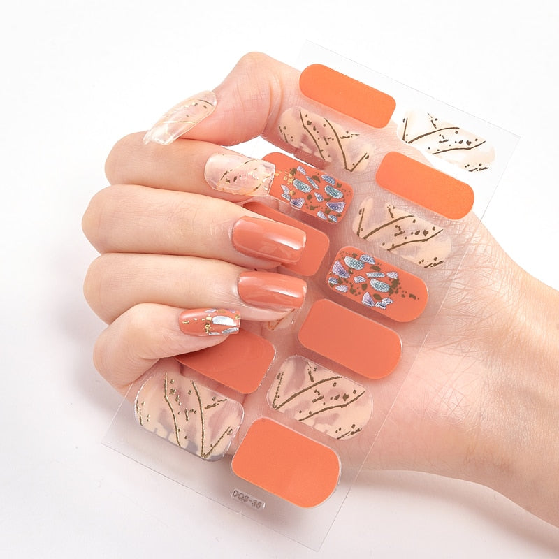 Women Three Sorts 0f Nail Stickers Self Adhesive Nail Sticker And Design