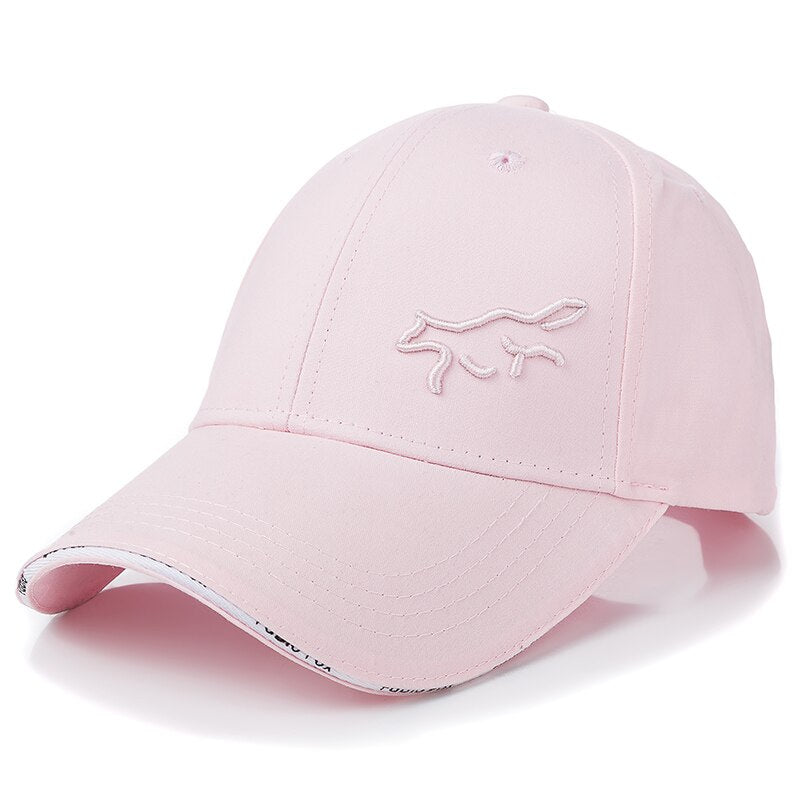 New Women Cotton Cap Fashion Fabio Fox Embroidered Baseball Cap