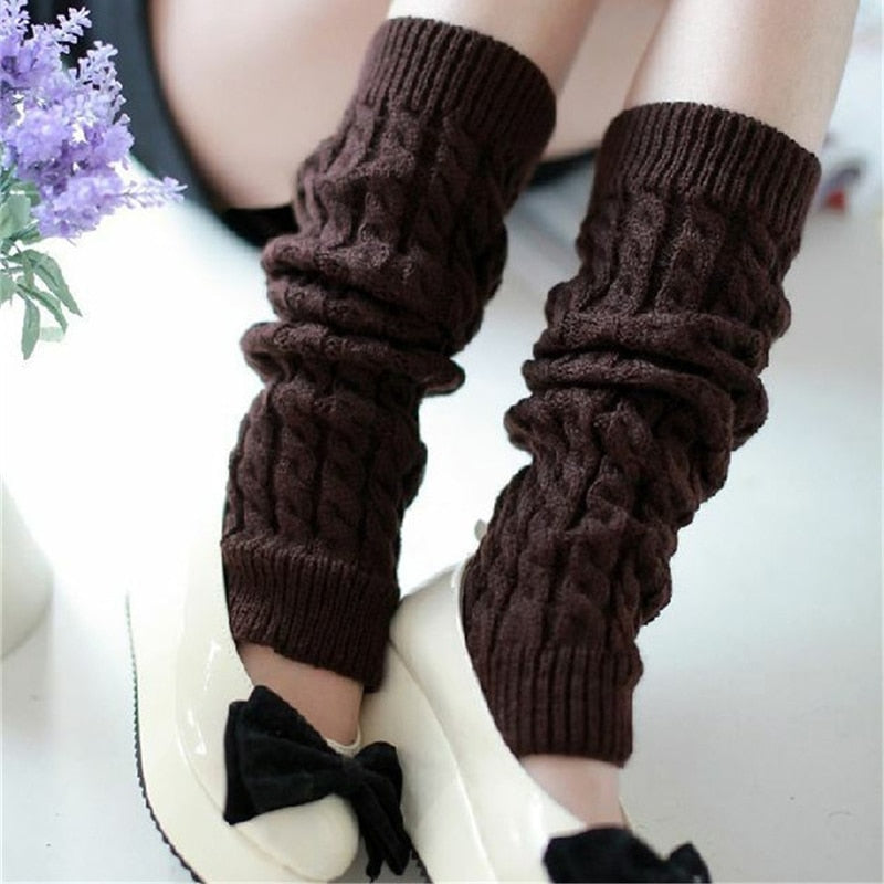 Women Warm Crochet Leg Warmers