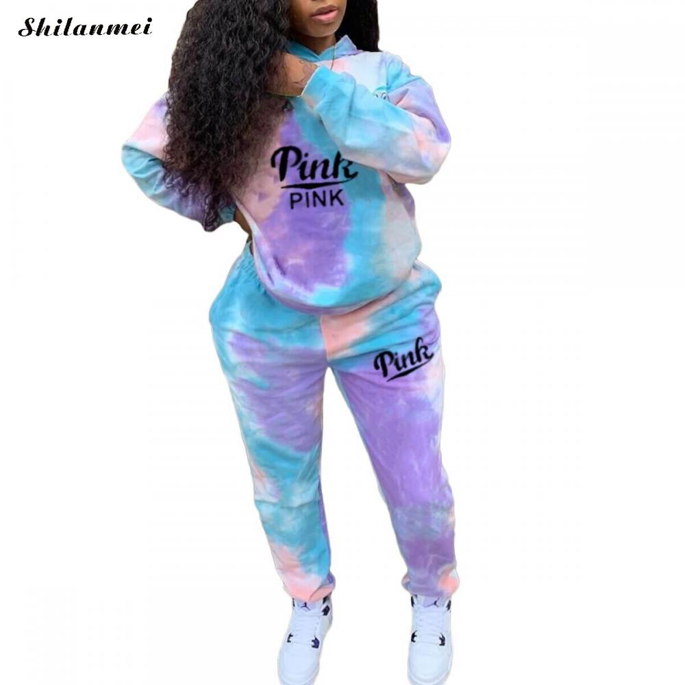 Women Pink Tracksuits Suits Sets