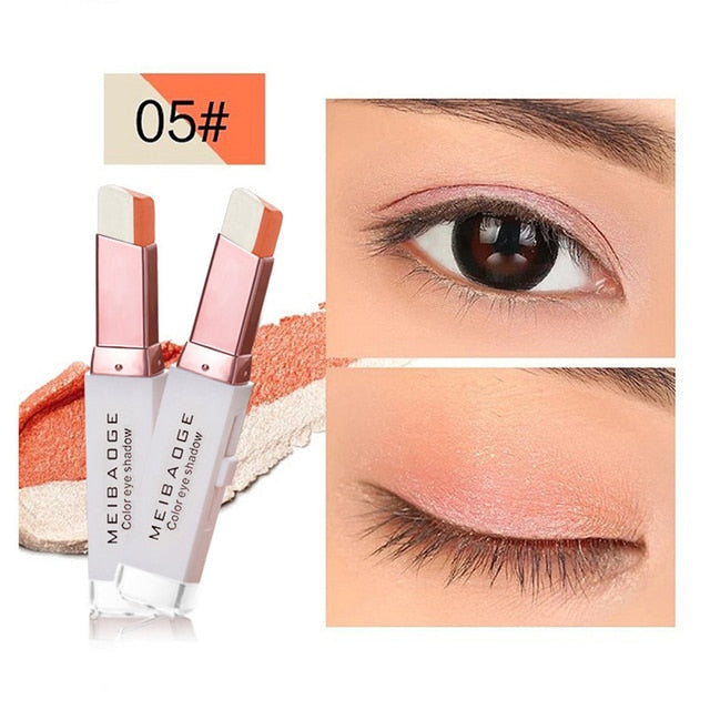 Double Color Glitter Eye Shadow Stick