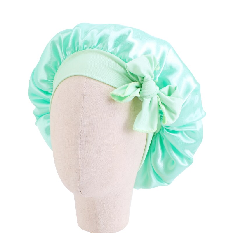 Women Night Sleep Satin Bonnet