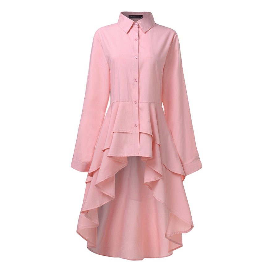 Women Elegant Fashion Ruffles Shirt