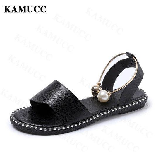 Women New Beaded Pearly Sandals