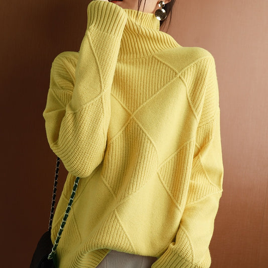 Women turtleneck Cashmere sweater