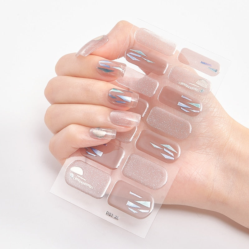 Women Three Sorts 0f Nail Stickers Self Adhesive Nail Sticker And Design