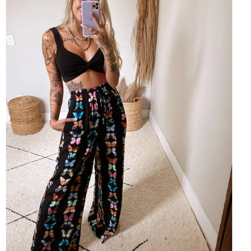 Women Fashion 2 Pieces Pants Set