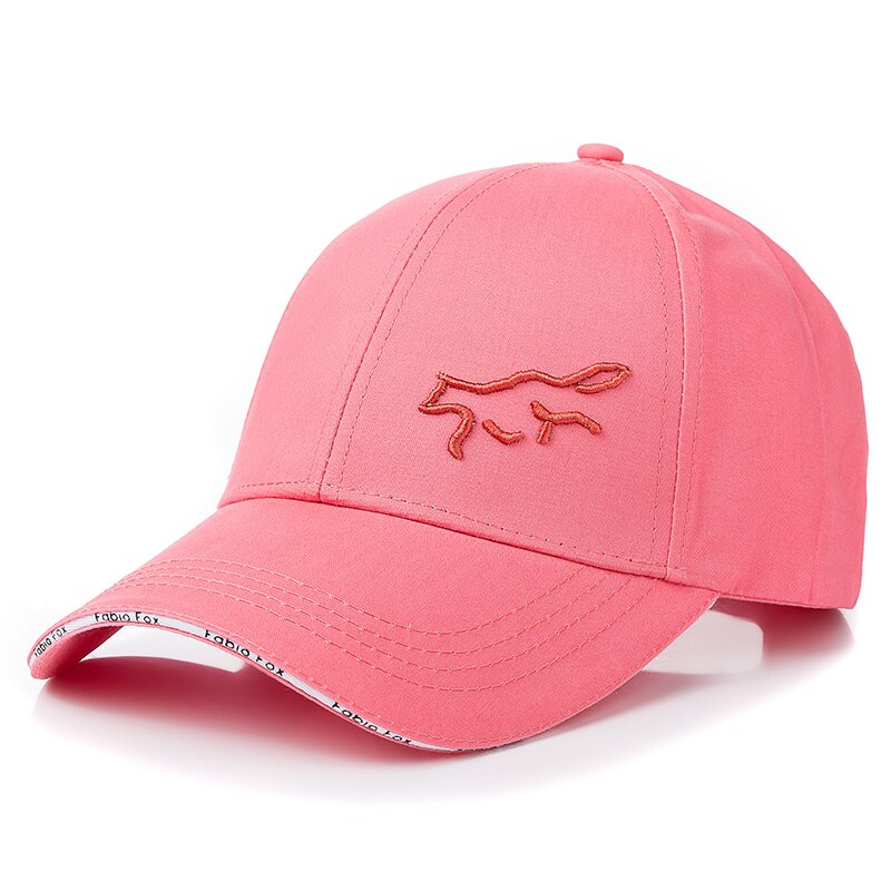 New Women Cotton Cap Fashion Fabio Fox Embroidered Baseball Cap