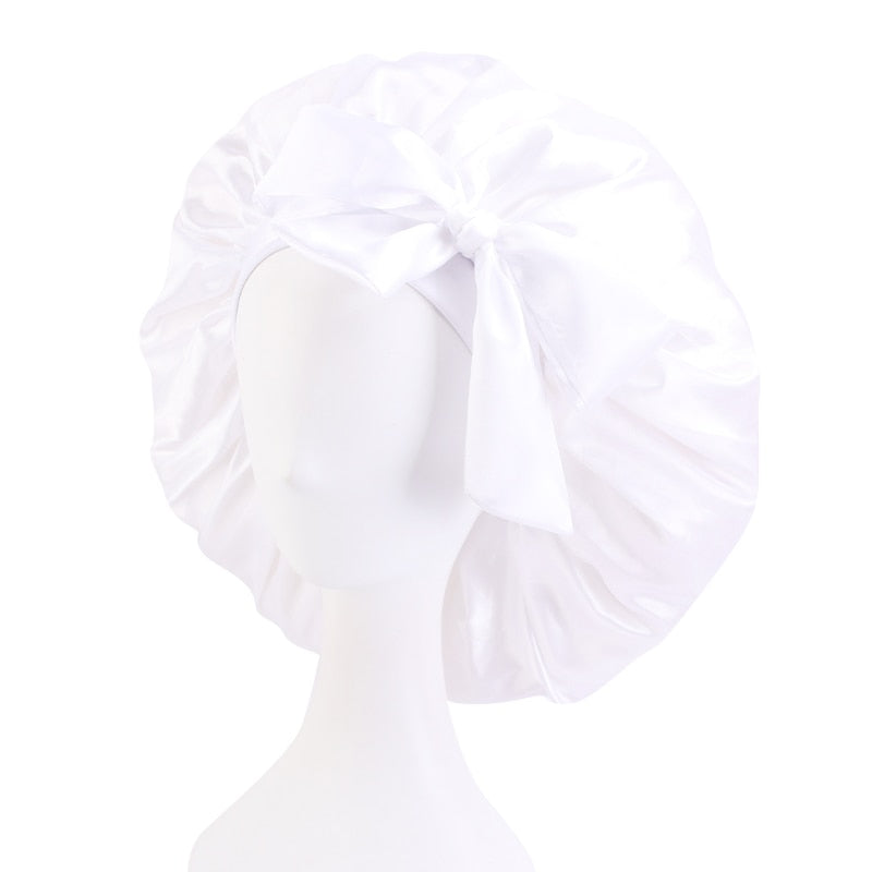 Women Night Sleep Satin Bonnet