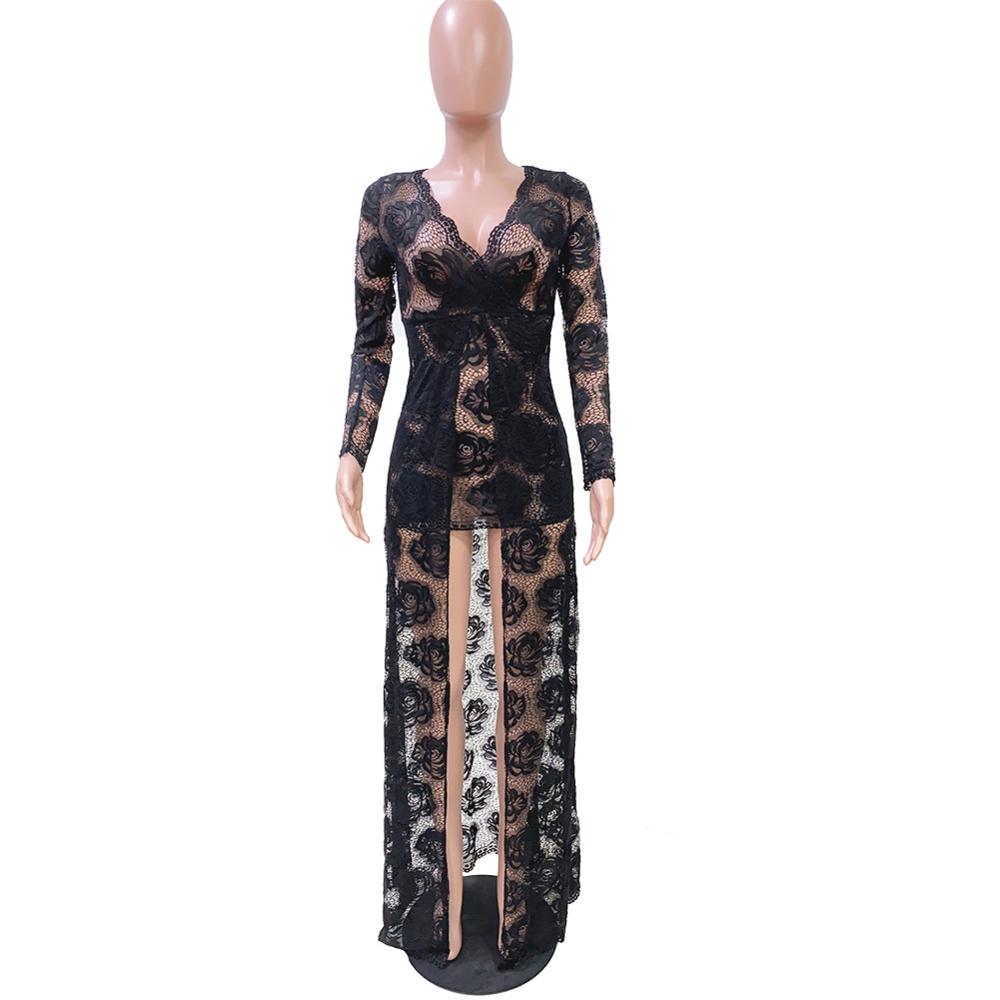 Women Floral Lace Dress Women