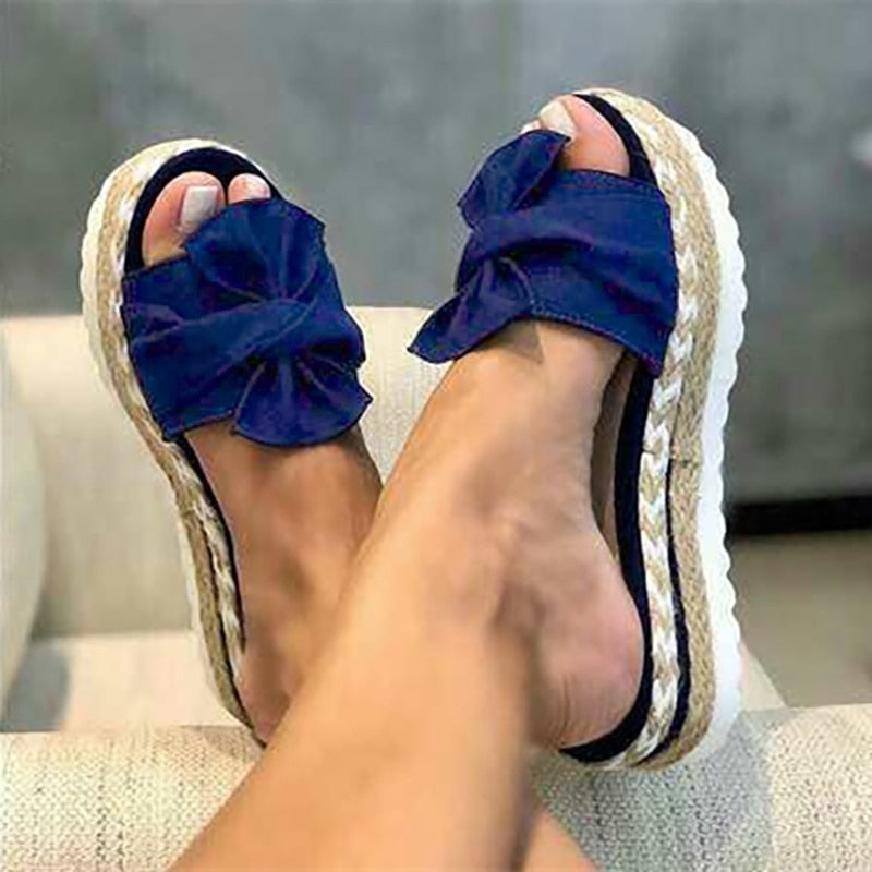 Women Bow Slipper Sandals