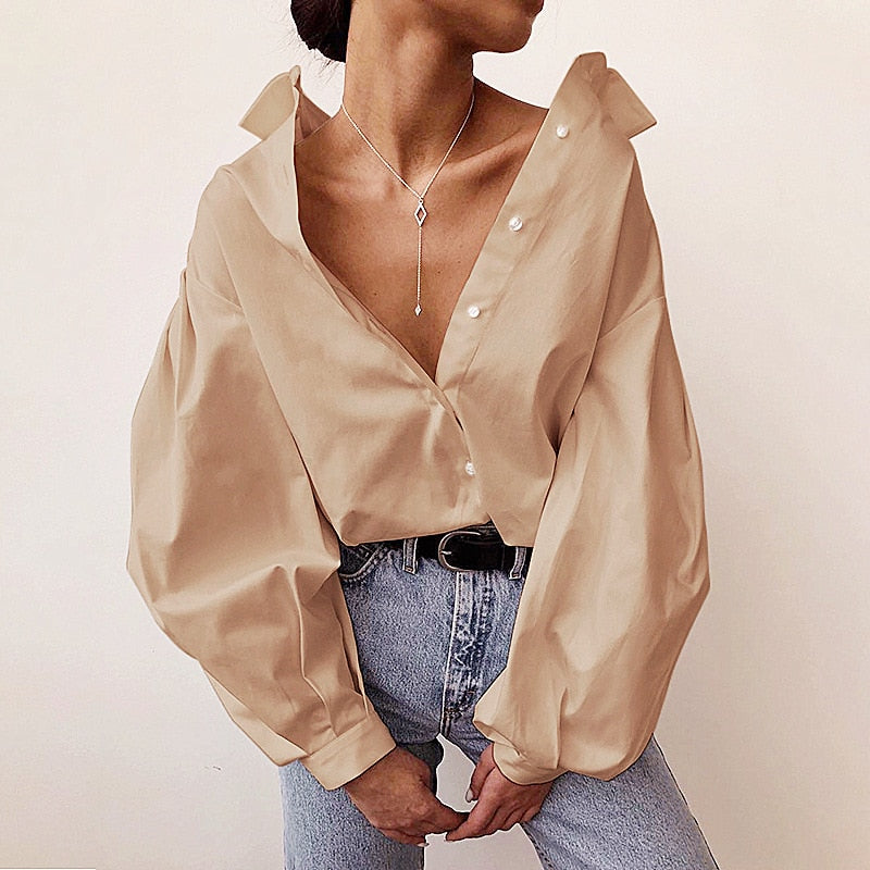 Women Elegant Long Sleeve Blouses