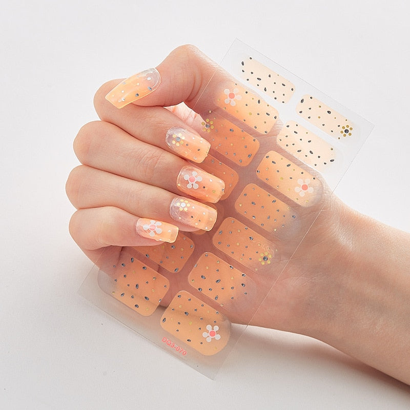 Women Three Sorts 0f Nail Stickers Self Adhesive Nail Sticker And Design