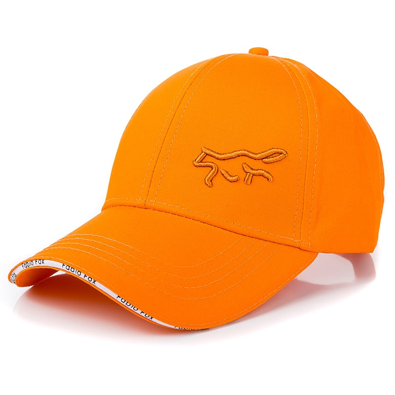 New Women Cotton Cap Fashion Fabio Fox Embroidered Baseball Cap