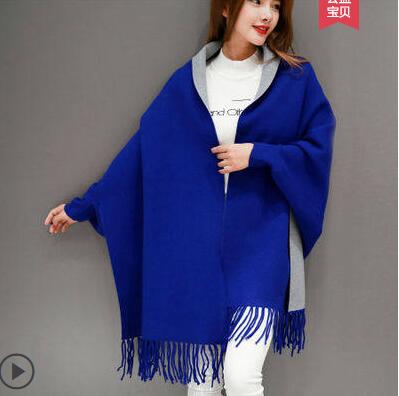 Women Knitted Shawl Sweaters