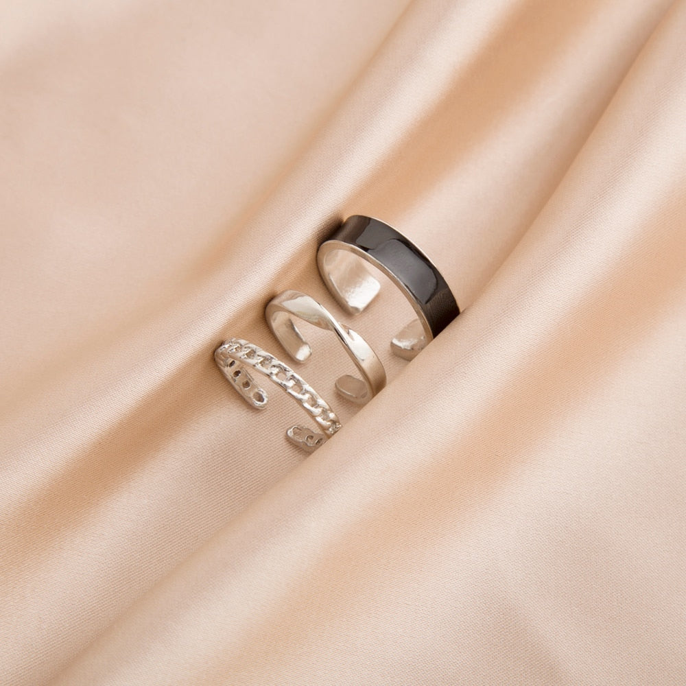 Woman Three Piece Opening Rings