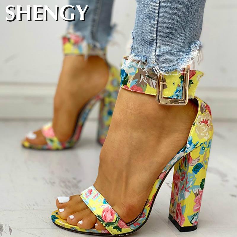 Women Snakeskin Ankle Buckled Sandals